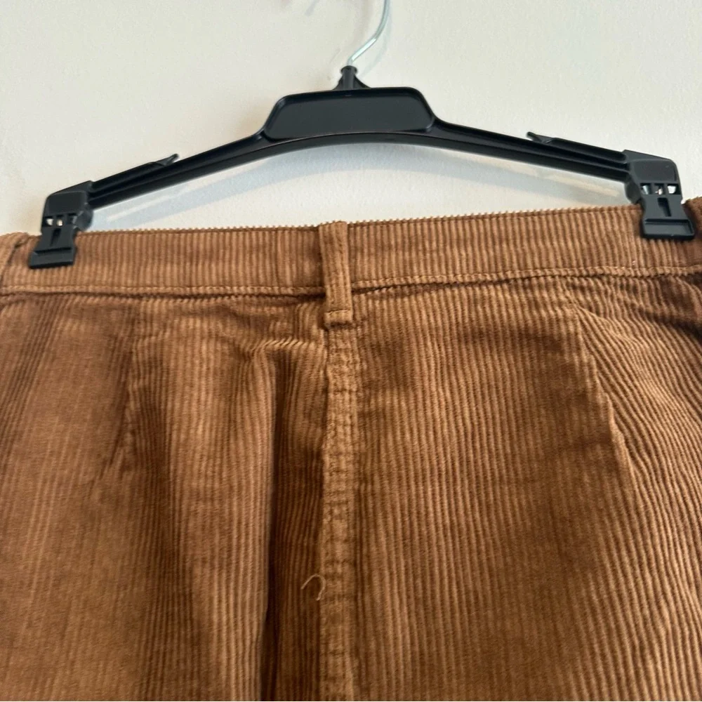 GAP NWT Elegant Brown Corduroy A-Line Skirt - Picture 6 of 10